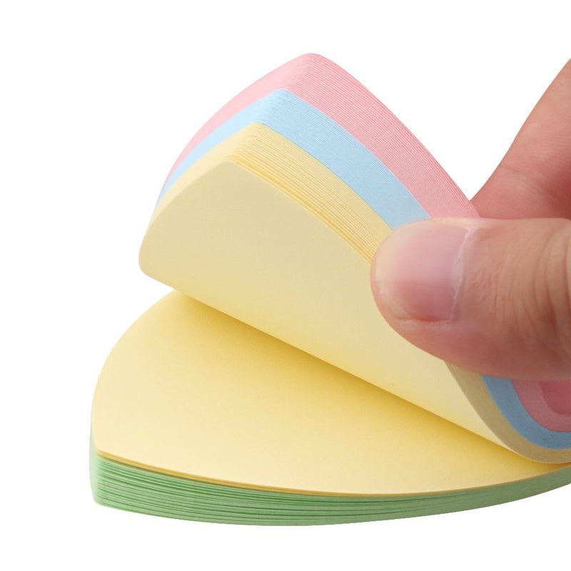 GTHER Heart Shaped Sticky Notes, Colored Sticky Notes Pink Red Blue Cute Fun Love Self-Adhesive Note for Kids School Classroom Office College (2 Pads, Heart) - Image 3